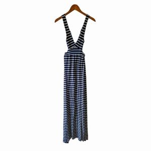 Rachel Pally Shopbop Navy/White Striped Maxi Dress with Cut-outs Women’s Size XS